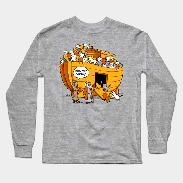 Noah's Ark Cat Long Sleeve T-Shirt by Tobe_Fonseca